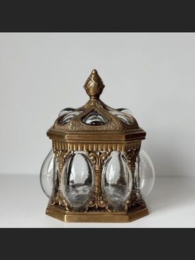 Vintage Bubble Glass Casket